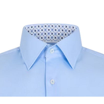 Pastel Blue - Side - Boss Mens Oxford Regular Long-Sleeved Shirt
