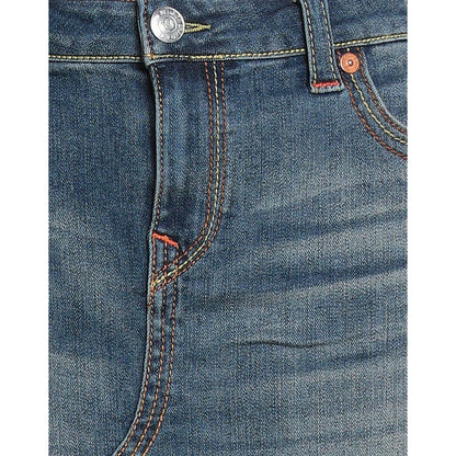 Blue - Side - True Religion Womens-Ladies Sadie Spade Denim Mini Skirt
