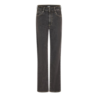 Pastel Grey - Front - Boss Womens-Ladies Denim Plain Slim Jeans