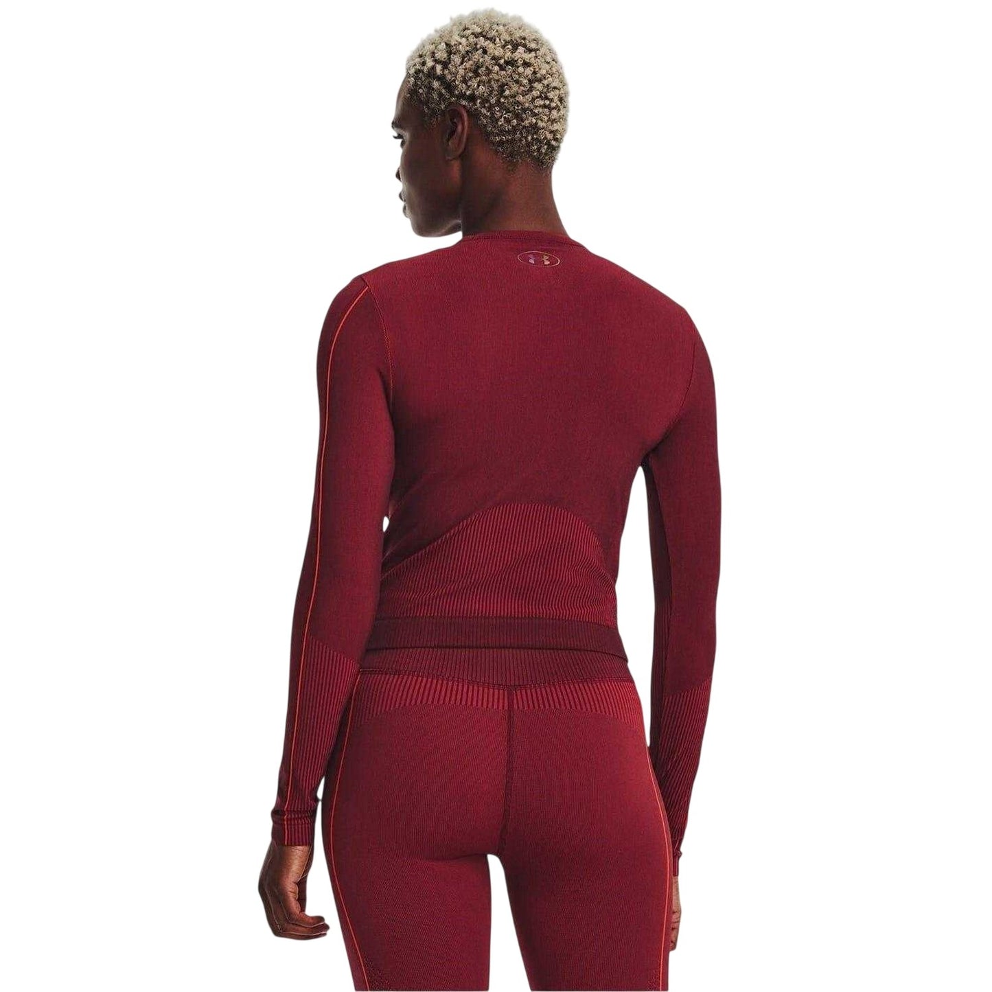 Red - Back - Under Armour Womens-Ladies UA Rush Seamless Long-Sleeved Top