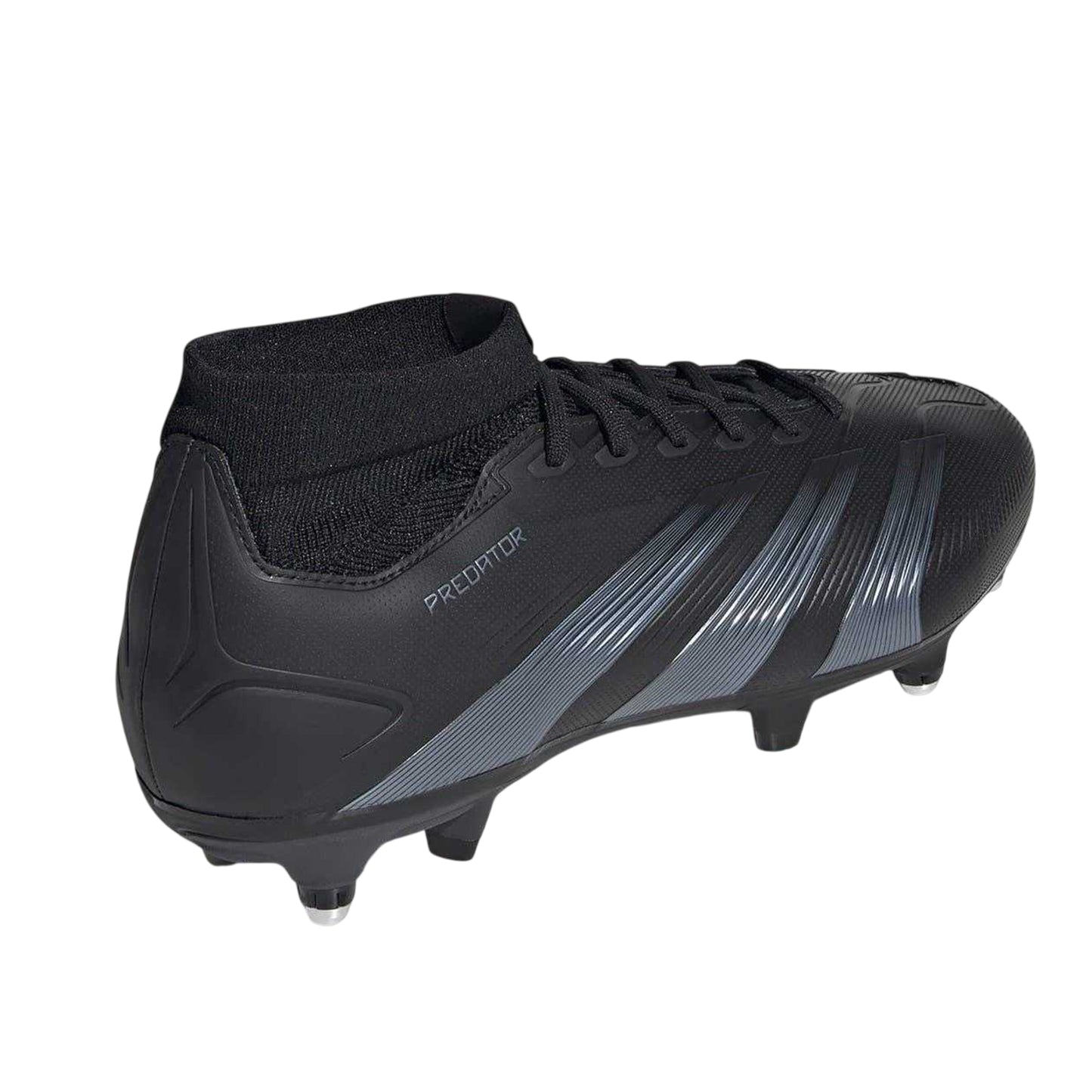 Black - Back - Adidas Mens Predator 24 Pro Knitted Collar Soft Ground Football Boots