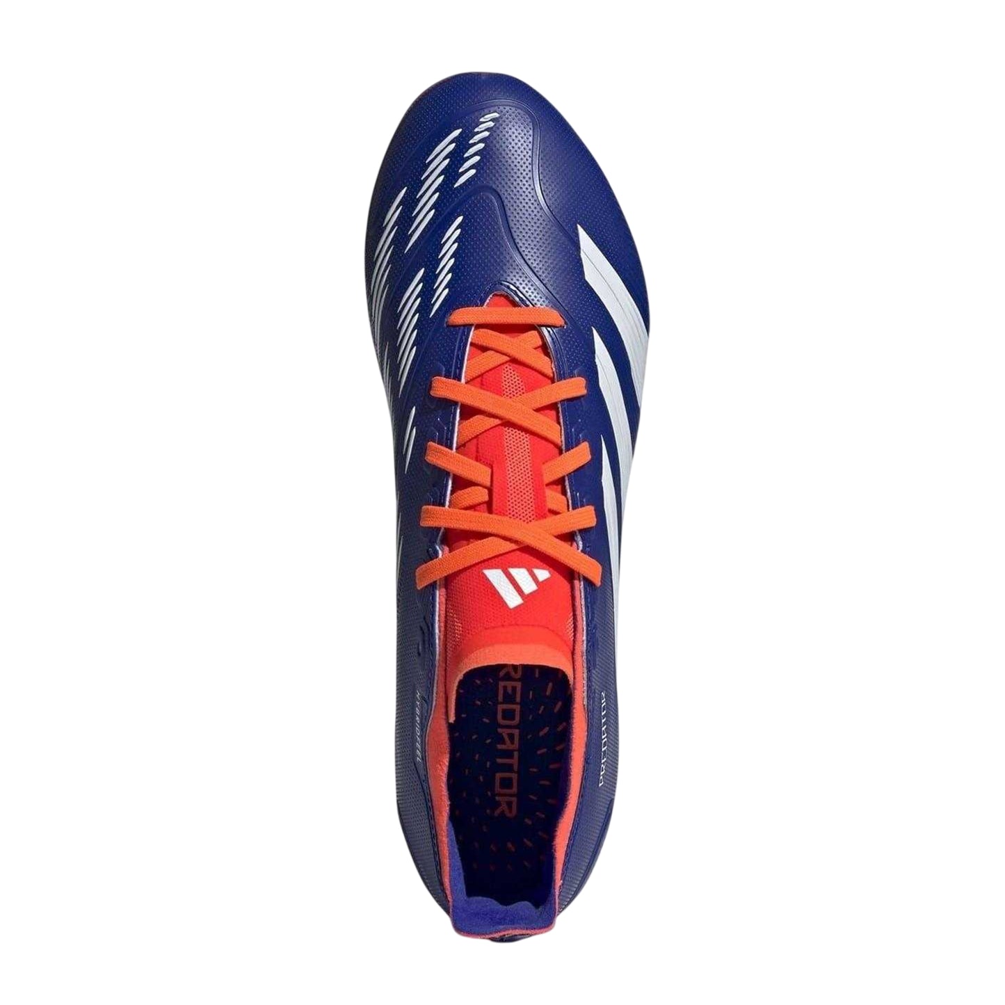 Blue-White-Red - Side - Adidas Mens Predator 24 Pro Knitted Collar Soft Ground Football Boots