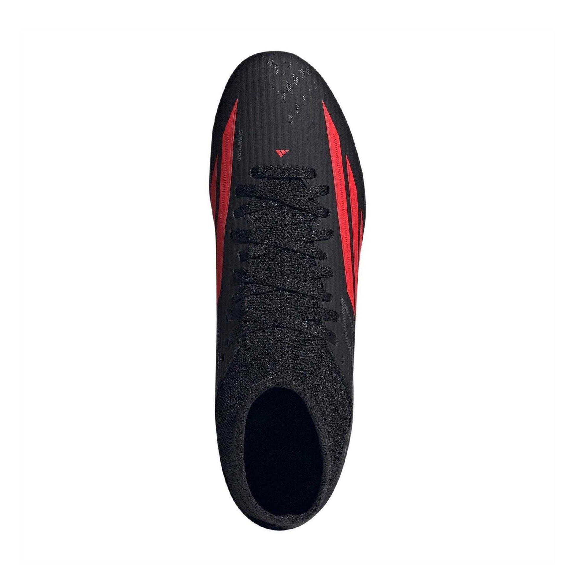 Black-Red - Lifestyle - Adidas Mens F50 Club Mid Cut Firm Ground Football Boots