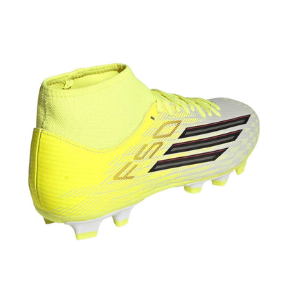 Solar Yellow - Back - Adidas Mens F50 Club Mid Cut Firm Ground Football Boots