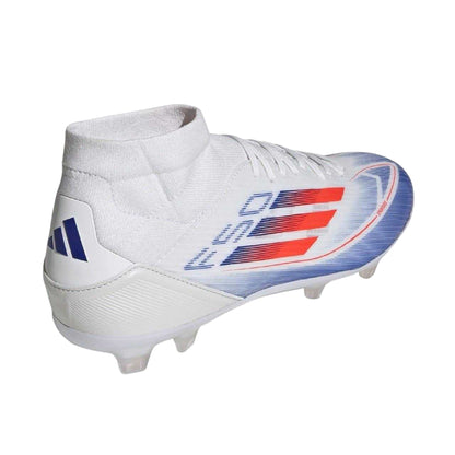 White-Red-Blue - Back - Adidas Mens F50 League Firm Ground Football Boots