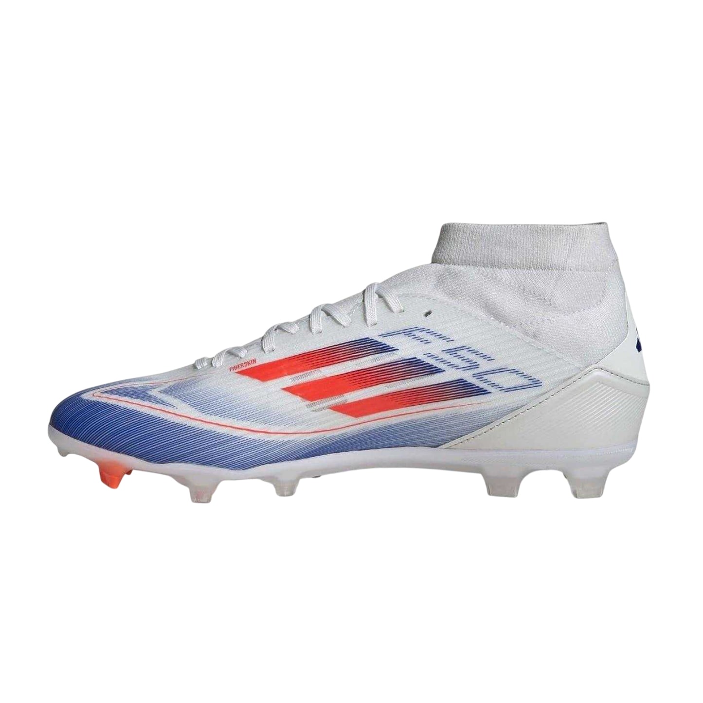 White-Red-Blue - Side - Adidas Mens F50 League Firm Ground Football Boots