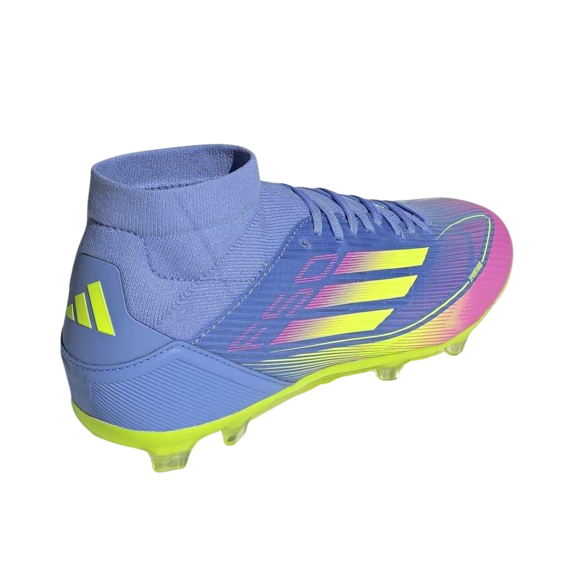 Blue-Lemon - Back - Adidas Mens F50 League Firm Ground Football Boots