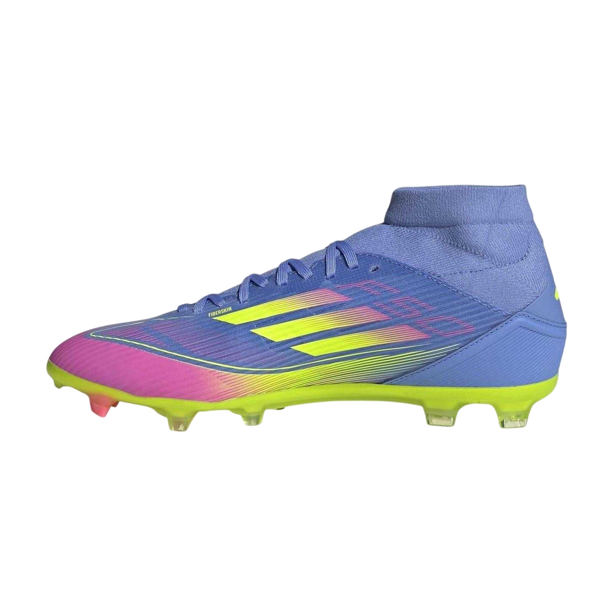 Blue-Lemon - Side - Adidas Mens F50 League Firm Ground Football Boots