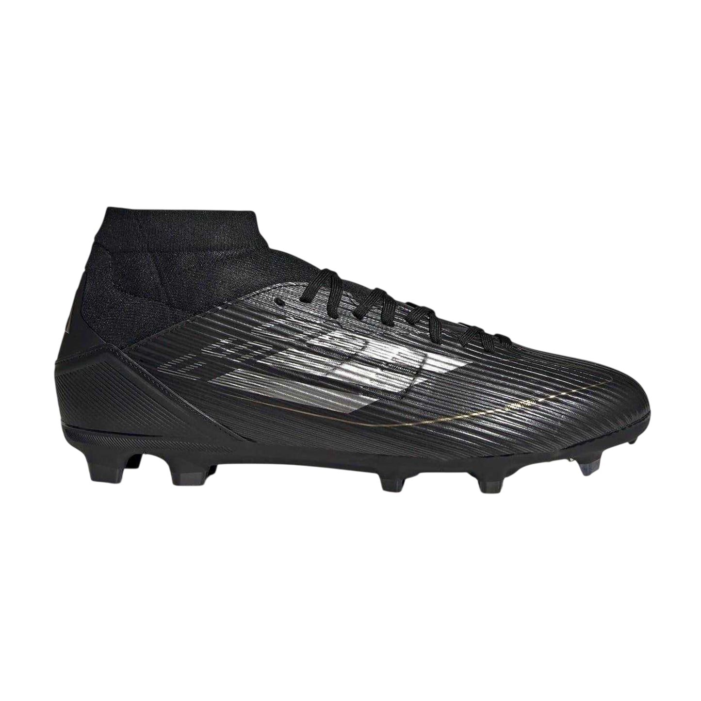 Black-Silver - Front - Adidas Mens F50 League Firm Ground Football Boots