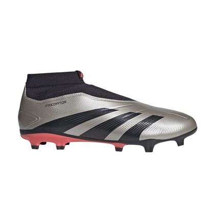 Silver-Black - Front - Adidas Mens Predator Elite Firm Ground Football Boots