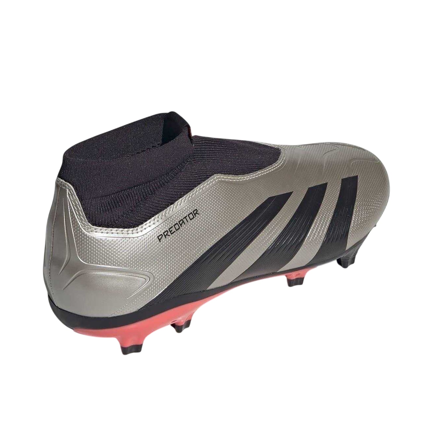 Silver-Black - Back - Adidas Mens Predator Elite Firm Ground Football Boots