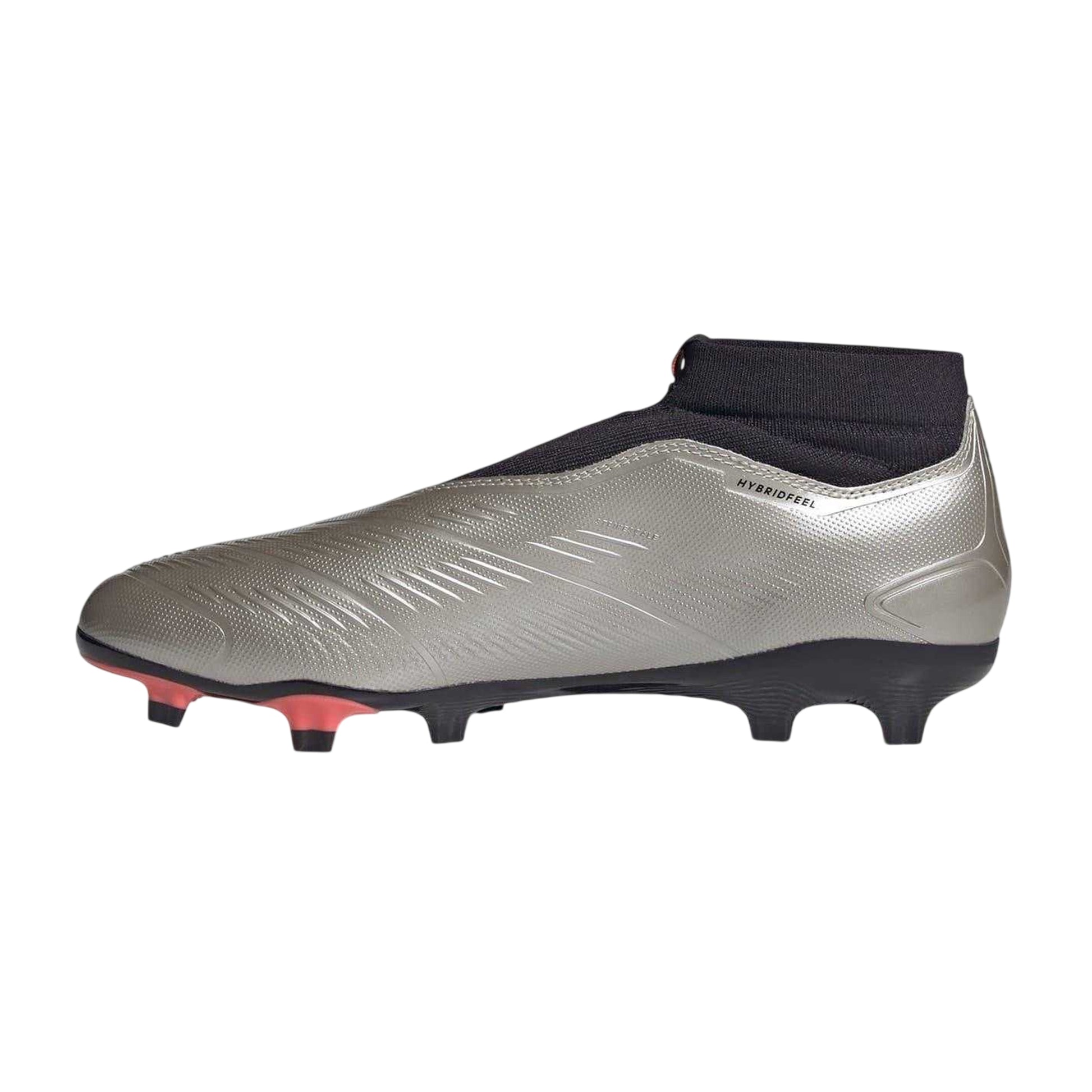 Silver-Black - Side - Adidas Mens Predator Elite Firm Ground Football Boots