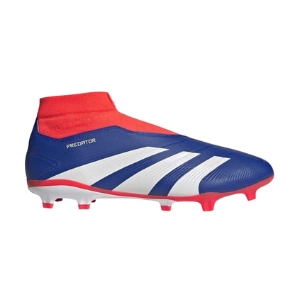 Blue-White-Red - Front - Adidas Mens Predator Elite Firm Ground Football Boots