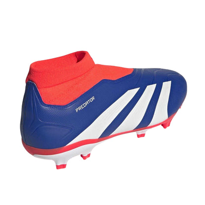Blue-White-Red - Back - Adidas Mens Predator Elite Firm Ground Football Boots