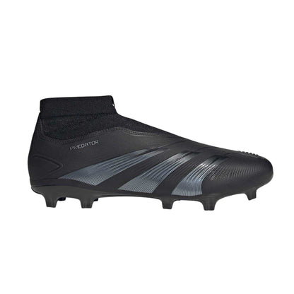 Black-Grey - Front - Adidas Mens Predator Elite Firm Ground Football Boots