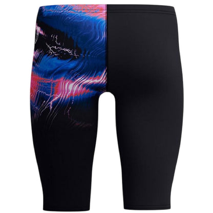 Black - Back - Speedo Mens Graphic Print Slim Jammer Shorts