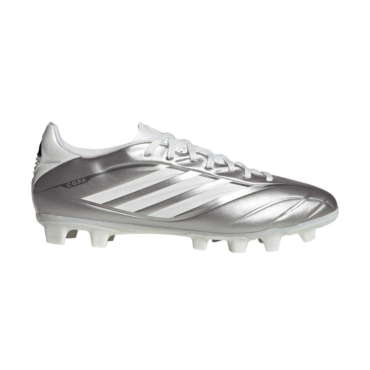 Silver - Front - Adidas Unisex Adult Copa Pure Iv Club Firm Ground Football Boots
