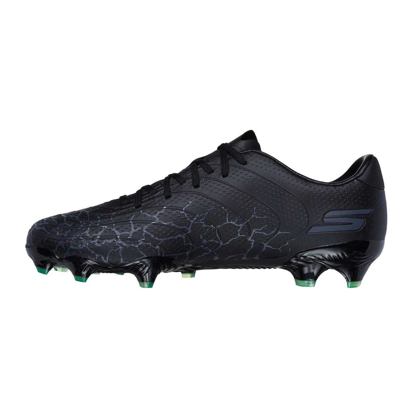 Black-Silver - Back - Skechers Unisex Adult SKX 1.5 Cracked Firm Ground Football Boots