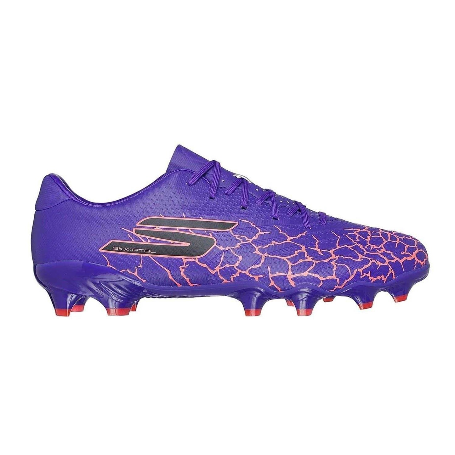 Purple-Black - Front - Skechers Unisex Adult SKX 1.5 Cracked Firm Ground Football Boots