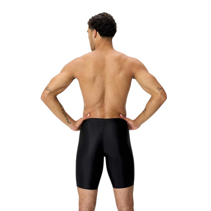 Black-Red - Back - Speedo Mens Medley Logo Jammer Shorts