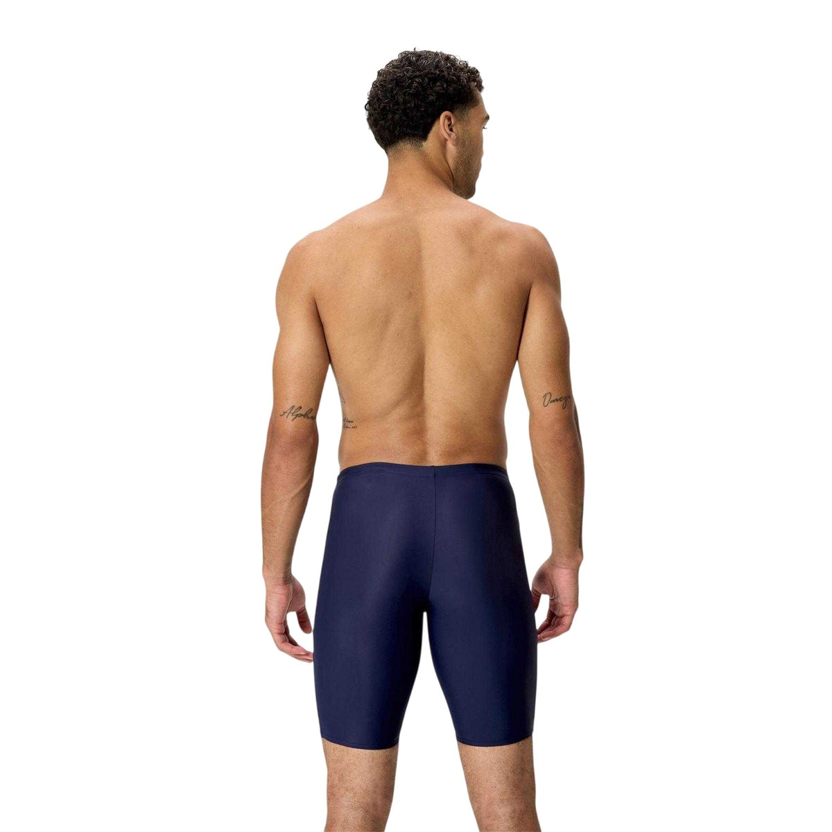 Peacoat-Deep Blue - Back - Speedo Mens Medley Logo Jammer Shorts