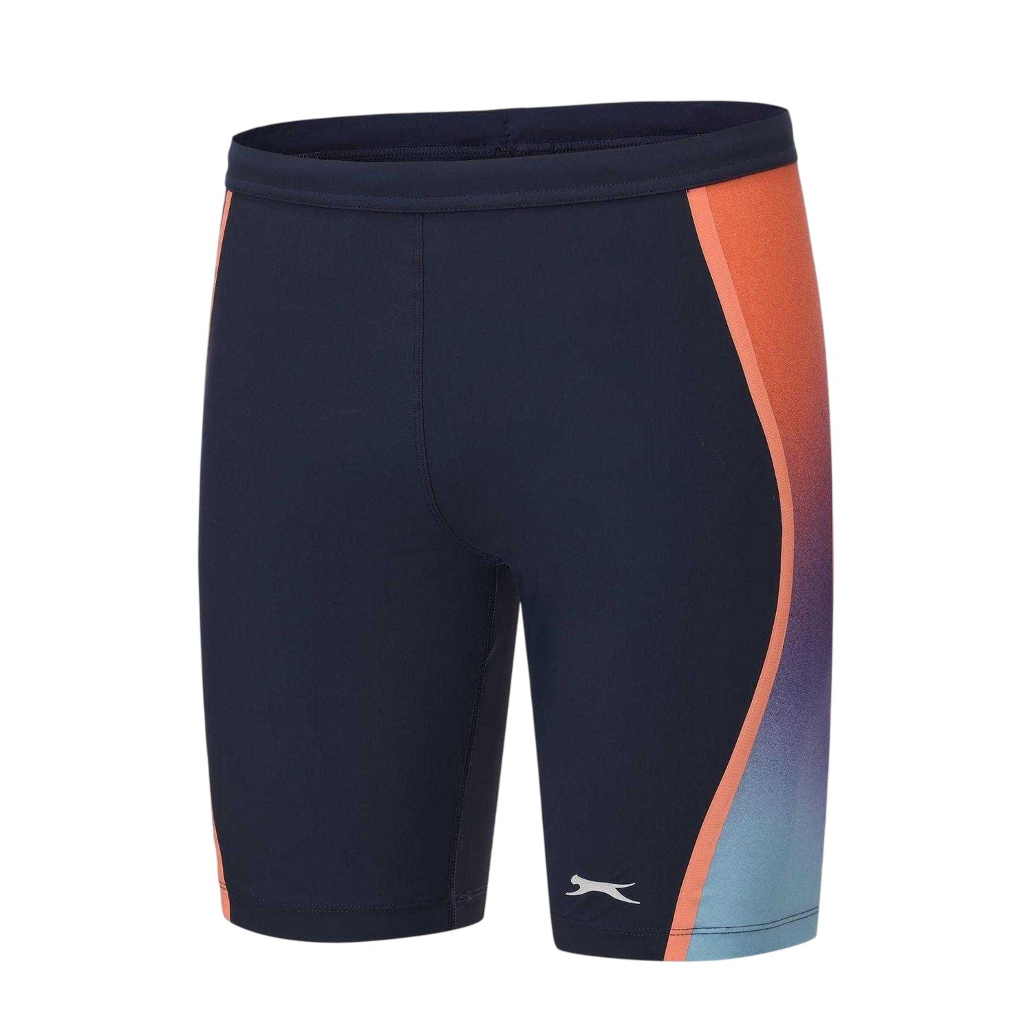 Blue - Side - Slazenger Mens Splice Logo Jammer Shorts