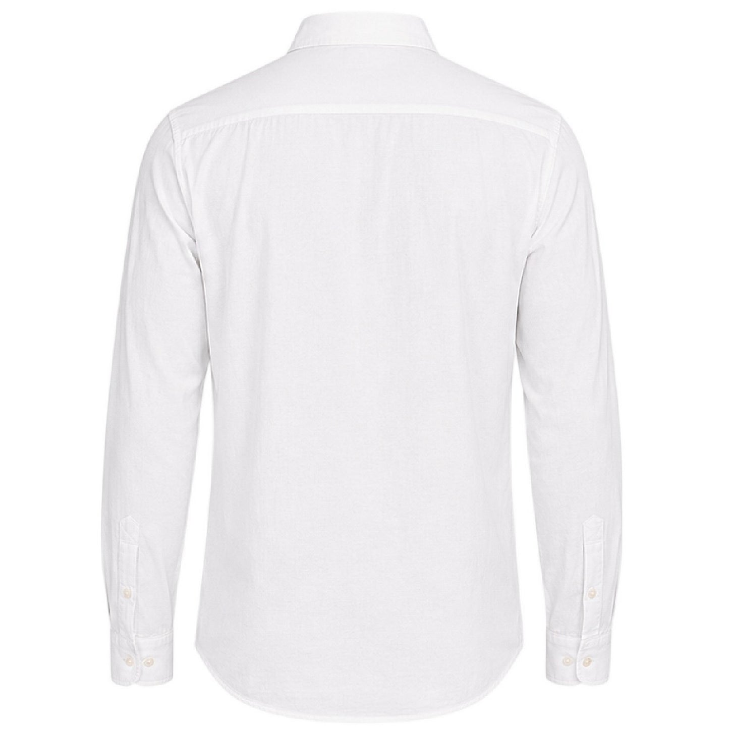 Bright White - Back - Only Mens Regular Long-Sleeved Shirt