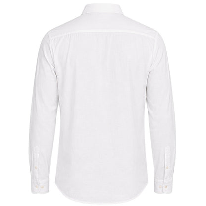 Bright White - Back - Only Mens Regular Long-Sleeved Shirt