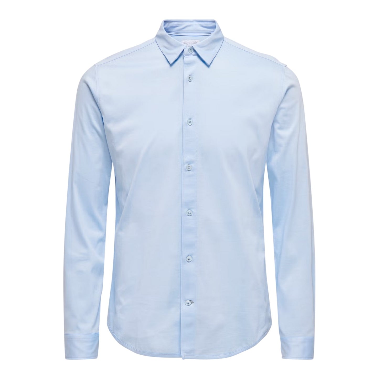 Cashmere Blue - Front - Only Mens Regular Long-Sleeved Shirt