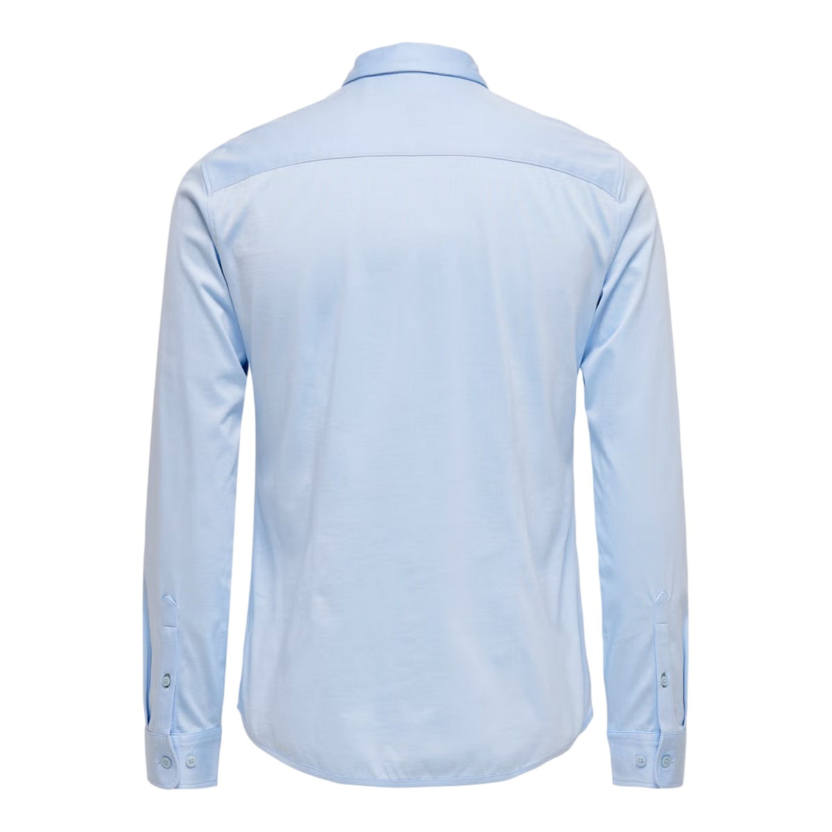 Cashmere Blue - Back - Only Mens Regular Long-Sleeved Shirt