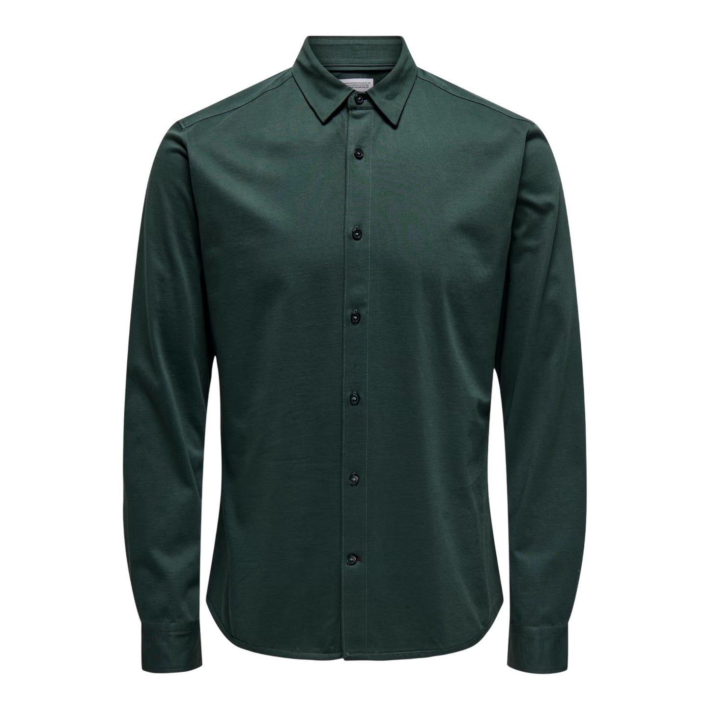 Darkest Spruce - Front - Only Mens Regular Long-Sleeved Shirt