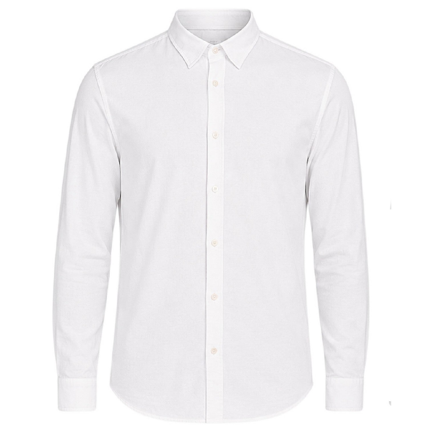 Bright White - Front - Only Mens Regular Long-Sleeved Shirt