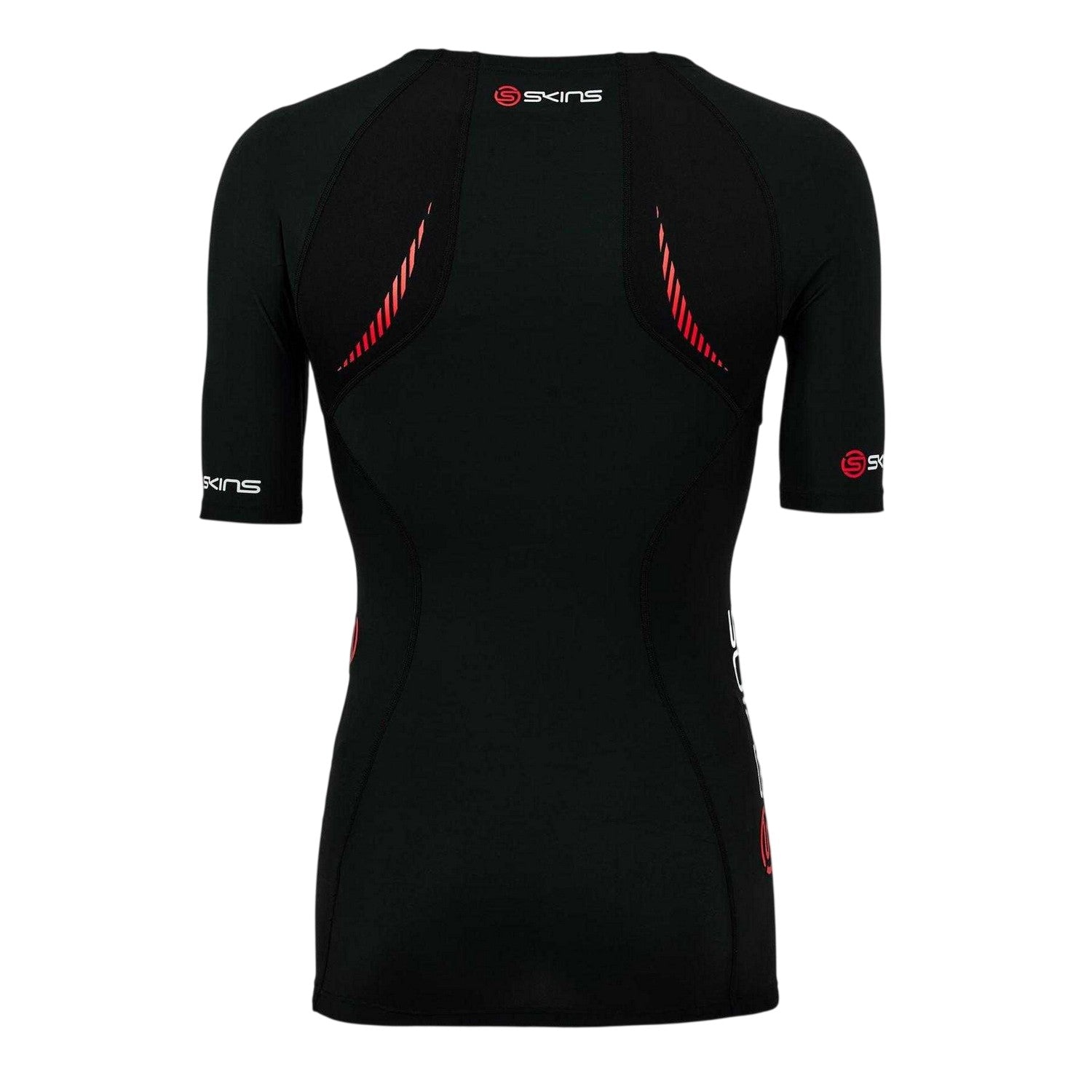 Black - Back - Skins Mens A200 Lightweight Compression Shirt