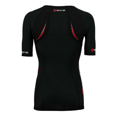 Black - Back - Skins Mens A200 Lightweight Compression Shirt
