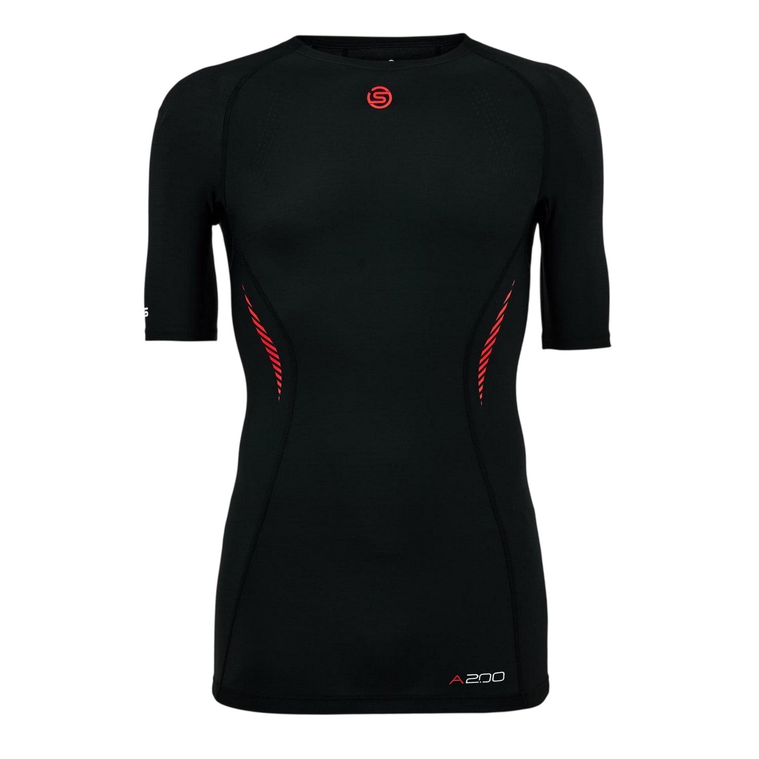 Black - Front - Skins Mens A200 Lightweight Compression Shirt