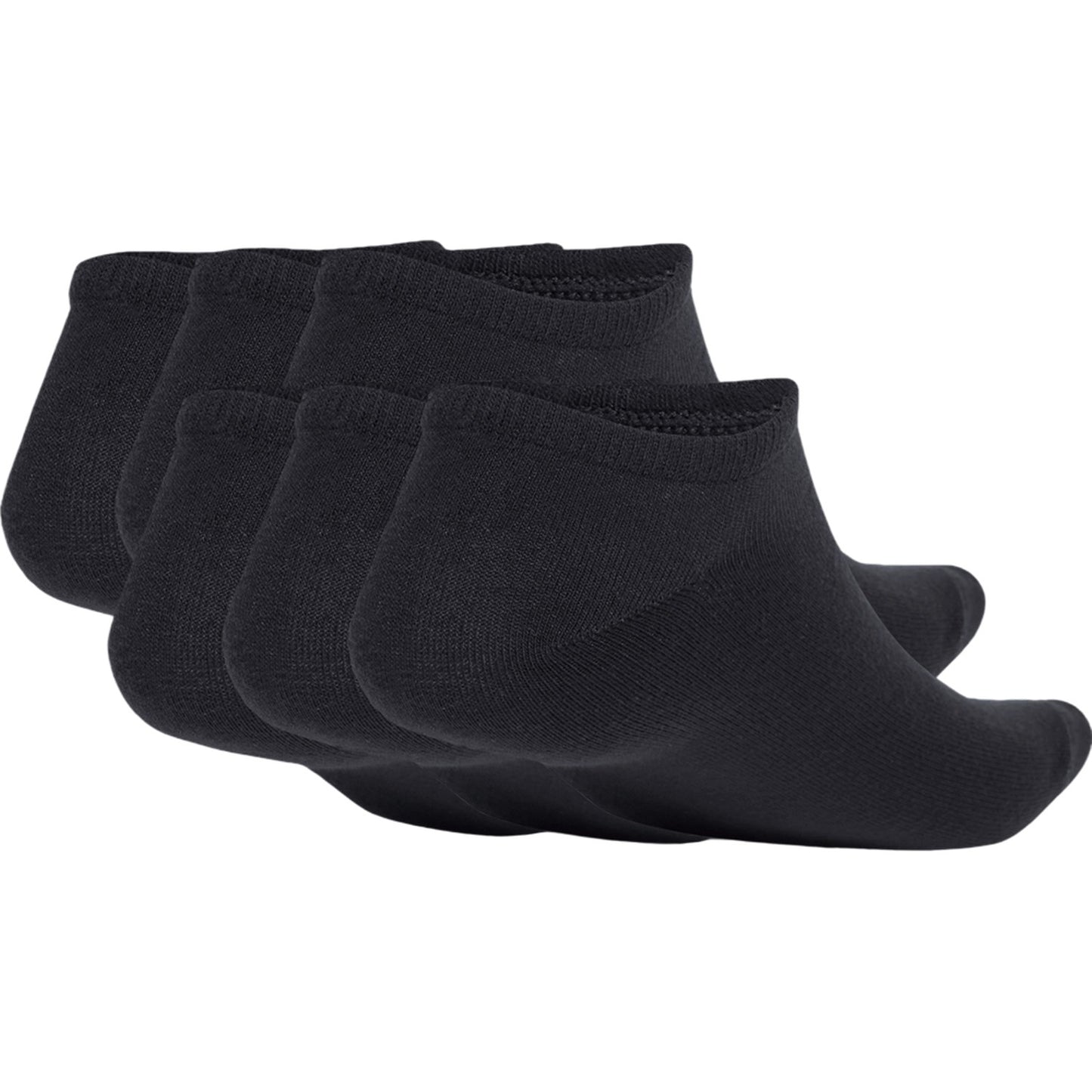 Black - Back - Adidas Womens-Ladies Trefoil Liner Socks (Pack of 6)