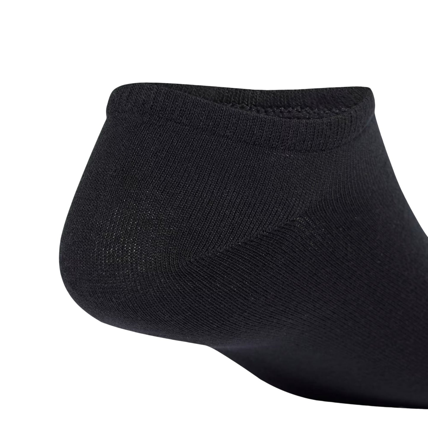Black - Side - Adidas Womens-Ladies Trefoil Liner Socks (Pack of 6)