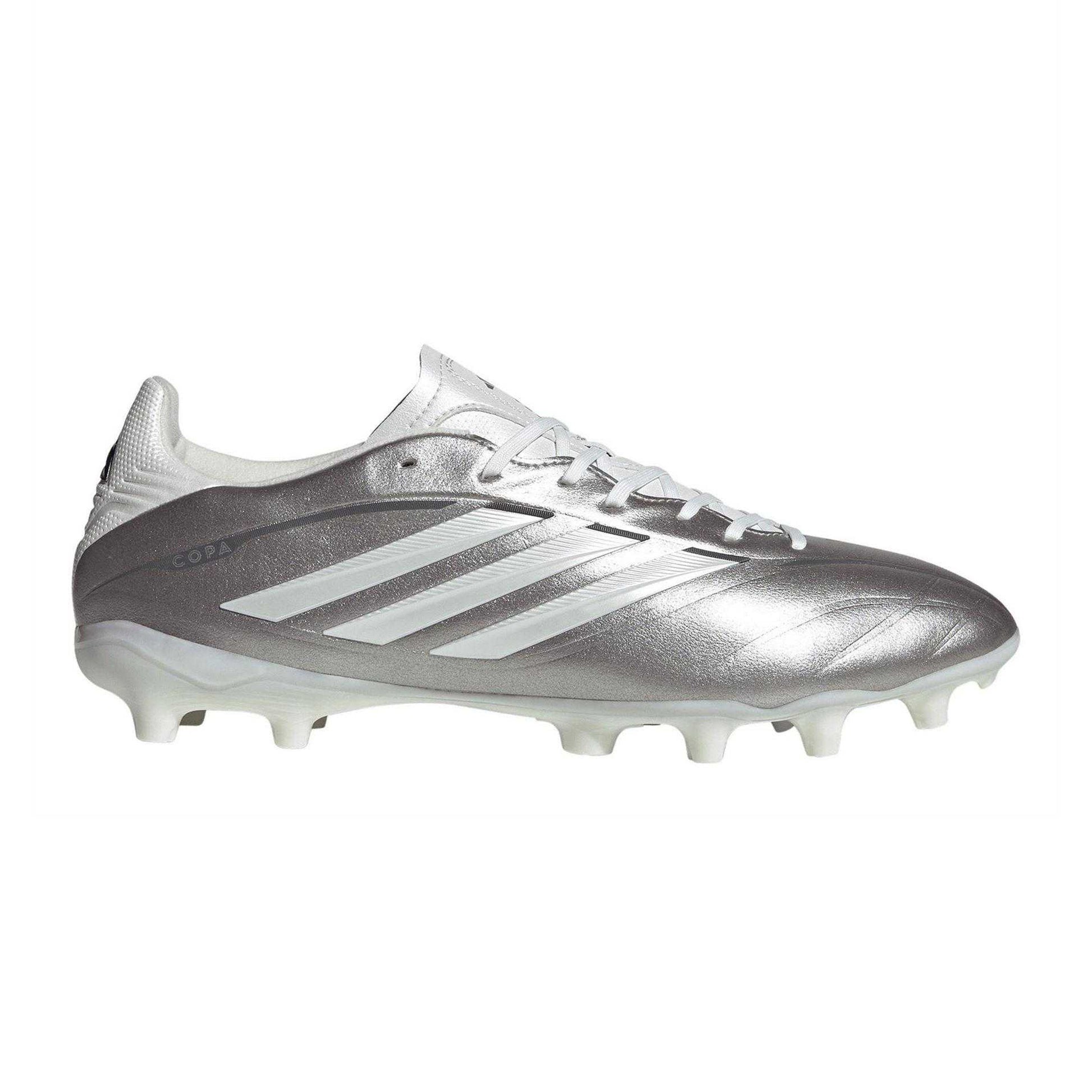 Silver - Front - Adidas Mens Copa Pure IV League Firm Ground Football Boots