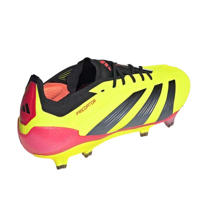 Yellow-Black-Red - Back - Adidas Mens Predator 24 Pro Firm Ground Football Boots