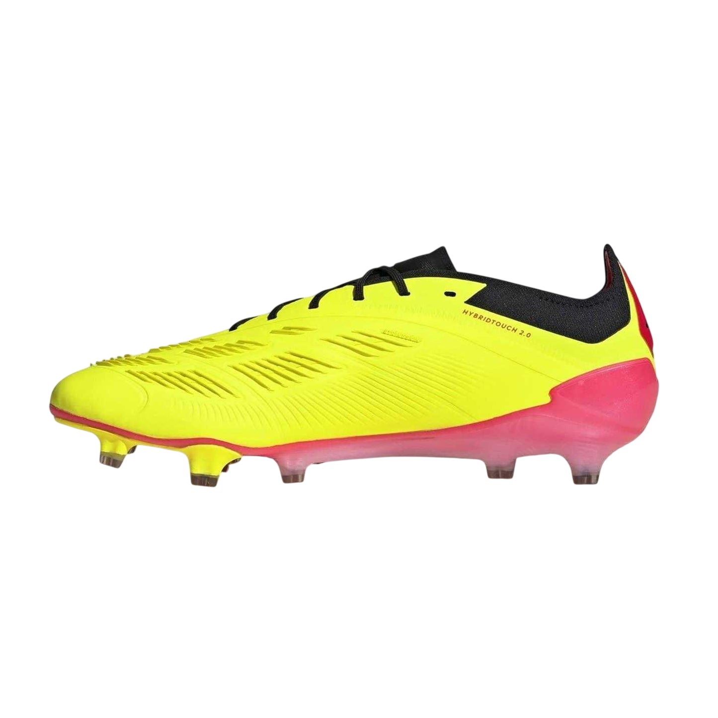 Yellow-Black-Red - Side - Adidas Mens Predator 24 Pro Firm Ground Football Boots