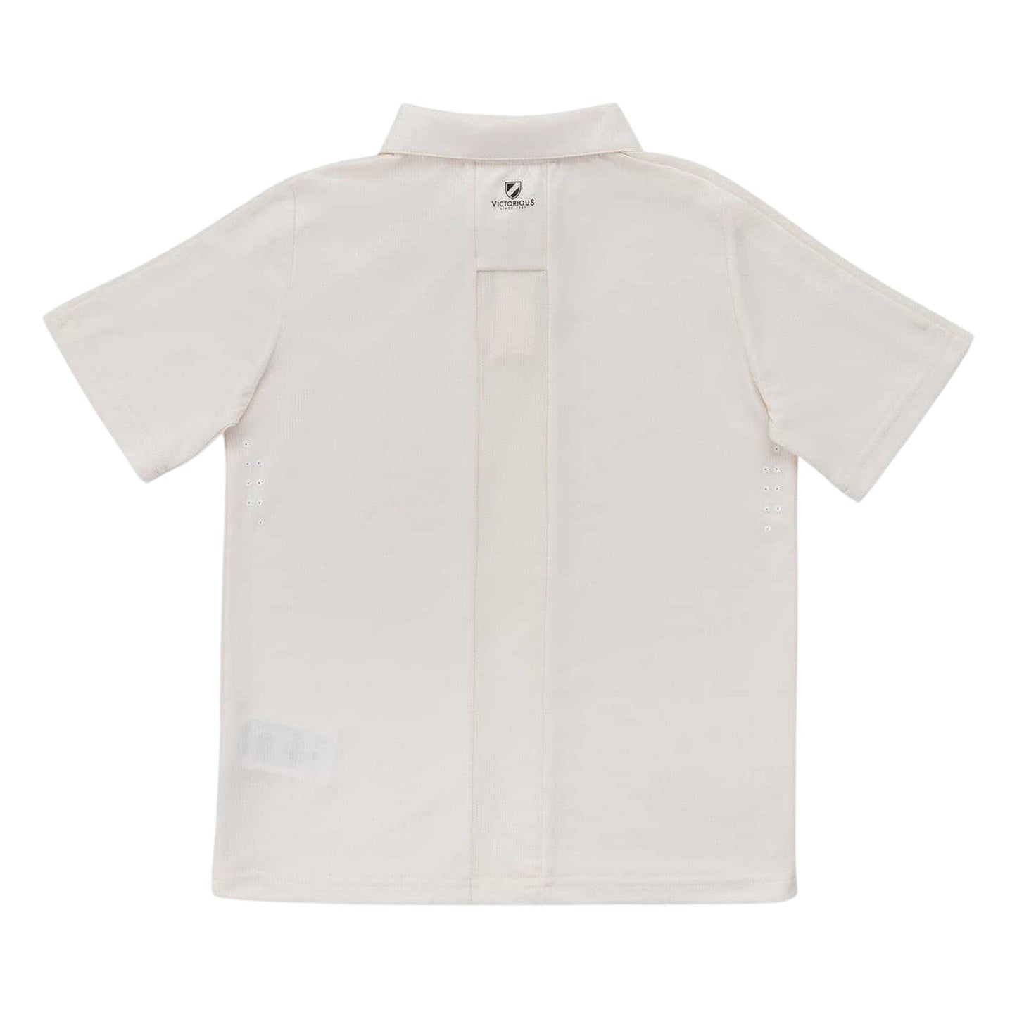 Cream - Back - Slazenger Childrens-Kids Slaz Aero Lightweight Short-Sleeved Shirt