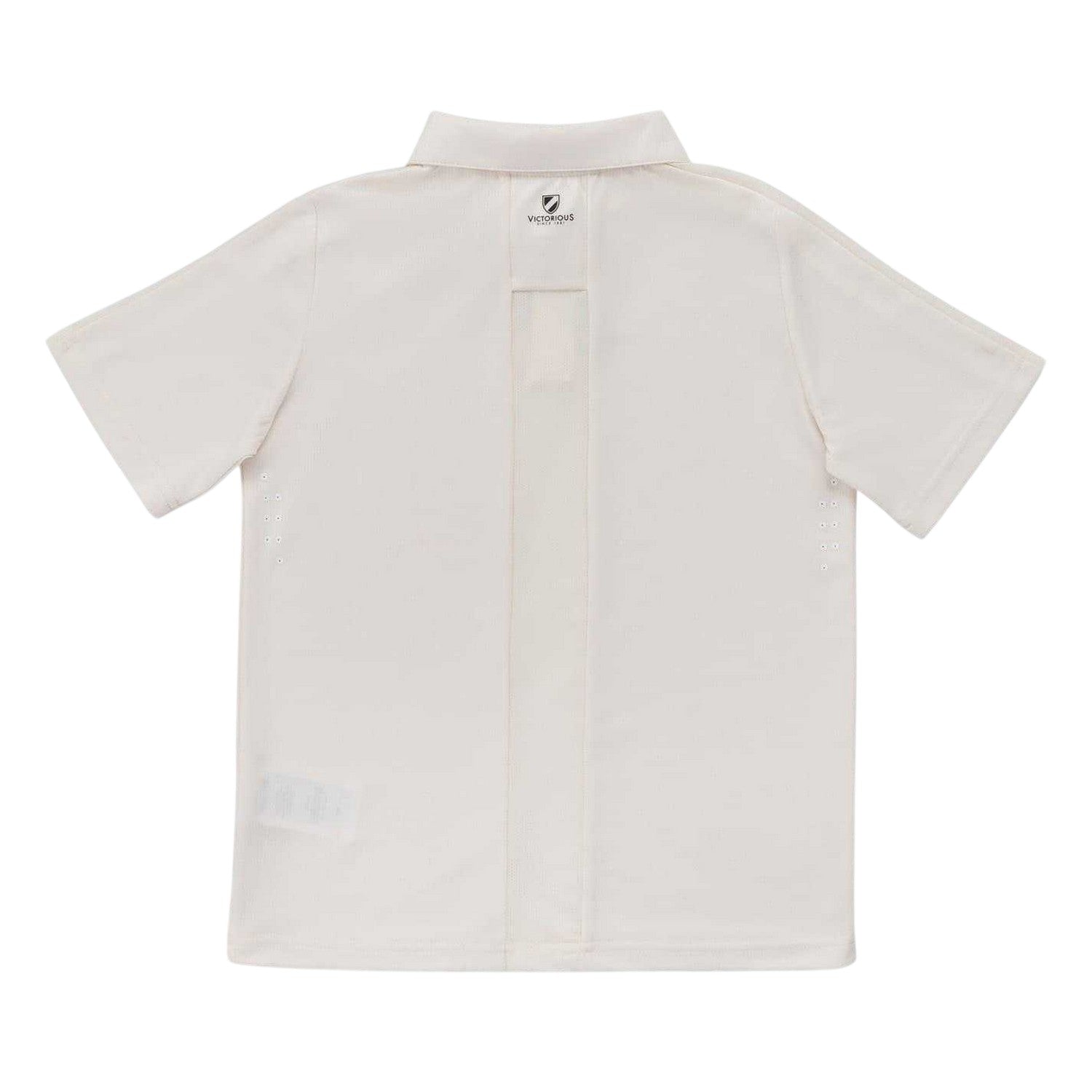 Cream - Back - Slazenger Childrens-Kids Slaz Aero Lightweight Short-Sleeved Shirt