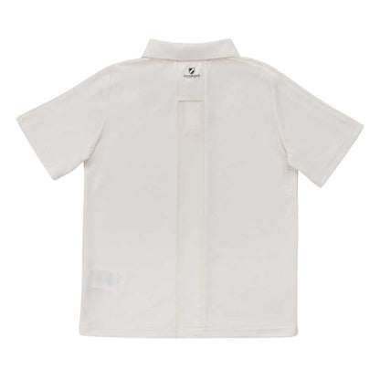 Cream - Back - Slazenger Childrens-Kids Slaz Aero Lightweight Short-Sleeved Shirt