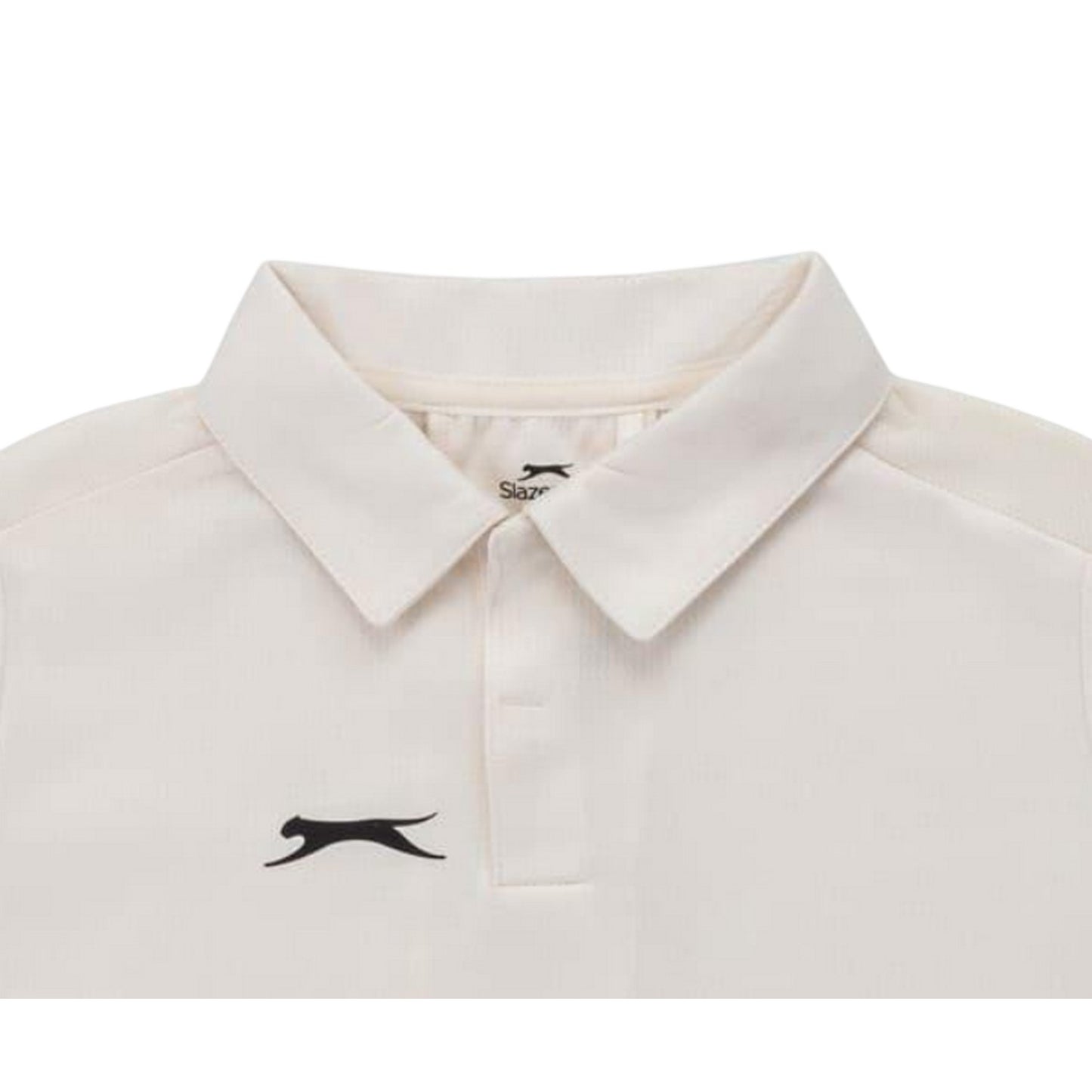 Cream - Side - Slazenger Childrens-Kids Slaz Aero Lightweight Short-Sleeved Shirt