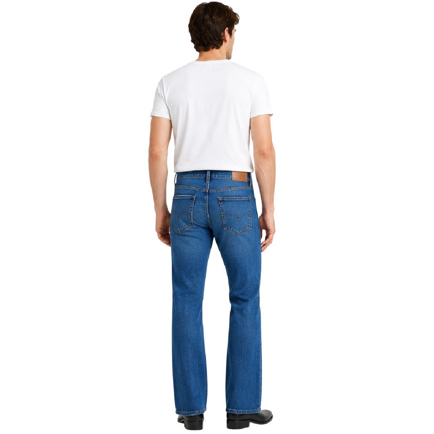 Blue - Back - Levis Mens Slim Bootcut Jeans
