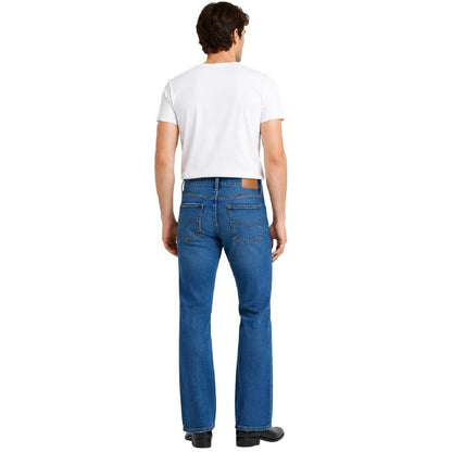 Blue - Back - Levis Mens Slim Bootcut Jeans