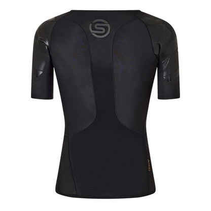 Black - Back - Skins Mens A400 Performance Training Compression Shirt