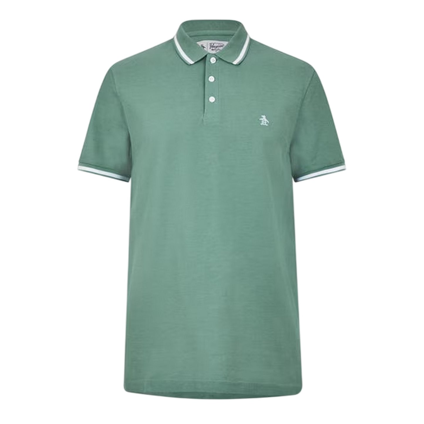 Oil Blue - Front - Original Penguin Mens Regular Short-Sleeved Polo Shirt