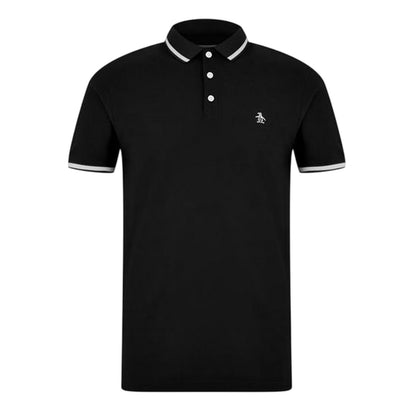 Black - Front - Original Penguin Mens Regular Short-Sleeved Polo Shirt