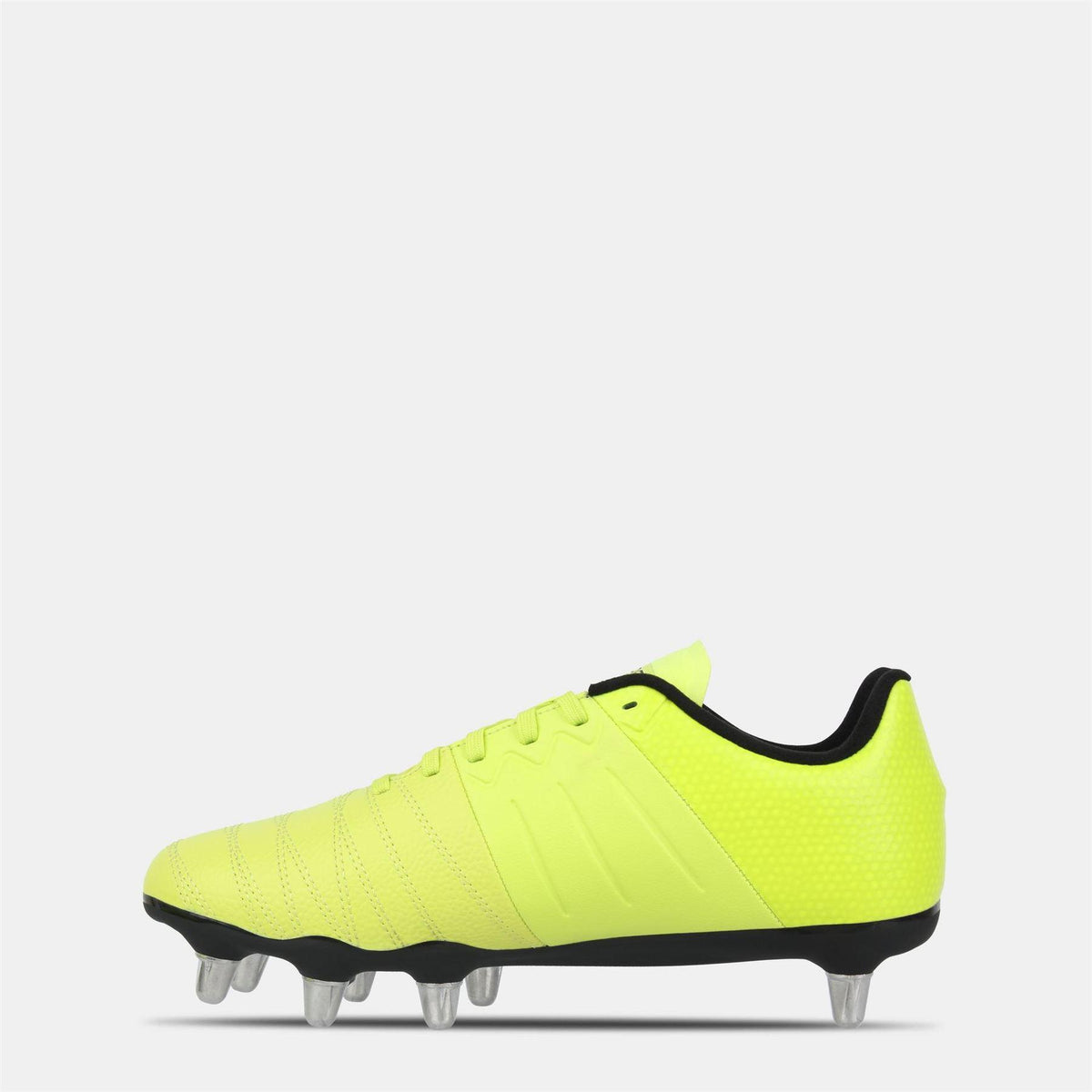 Yellow-Black - Back - KooGa Mens Power SG Leather Rugby Boots